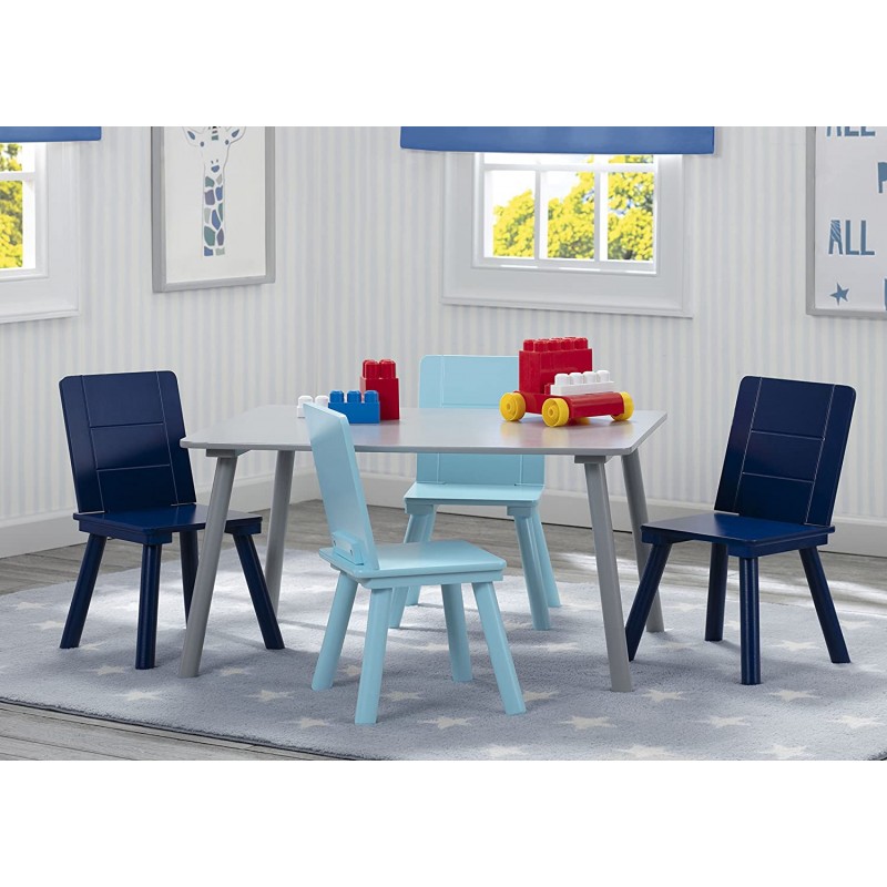 Set masuta si 4 scaunele GreyBlue Delta Children imagine noua