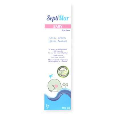 Spray pentru igiena nazala SeptiMar Baby 100 ml Vitalia