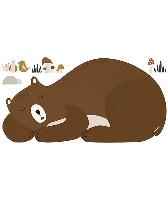 Sticker special size Sleepy Bear