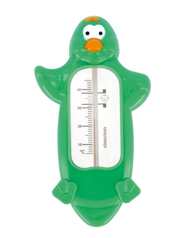 Termometru de baie si camera KikkaBoo Penguin Green baie imagine noua responsabilitatesociala.ro