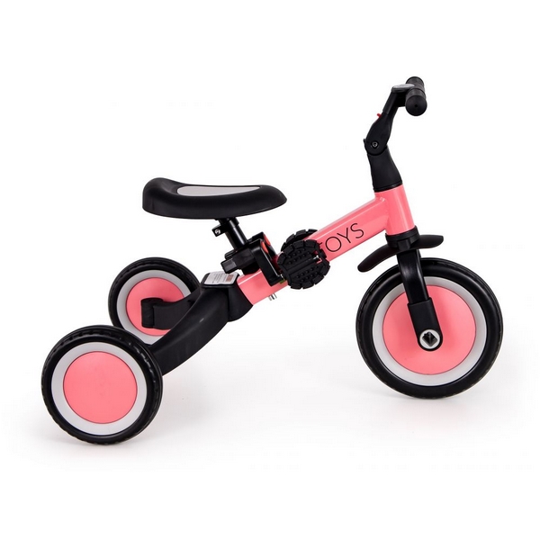 Tricicleta echilibru cu pedale Ecotoys 4 in 1 roz