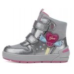 Cizme de zapada Geox J Sleigh Girl ABX Silver Fuchsia 24 (154 mm)