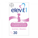Elevit 1 Multivitamine pentru pre-conceptie si sarcina, 30 cpr, Bayer