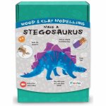 Kit constructie lemn si argila Stegosaurus Fiesta Crafts