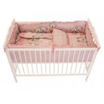 Lenjerie Bear On Moon Pink M1 4+1 piese 140x70