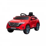 Masinuta electrica 12V cu scaun de piele si roti EVA Mercedes Benz EQC400 Red