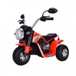Motocicleta electrica cu scaun din piele Nichiduta Mini 6 volti Red