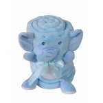 Paturica Babymatex din plus cu mascota Elephant Blue 01