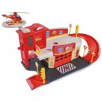 Pista de masini Dickie Toys Fireman Sam Fire Rescue Center cu elicopter si accesorii