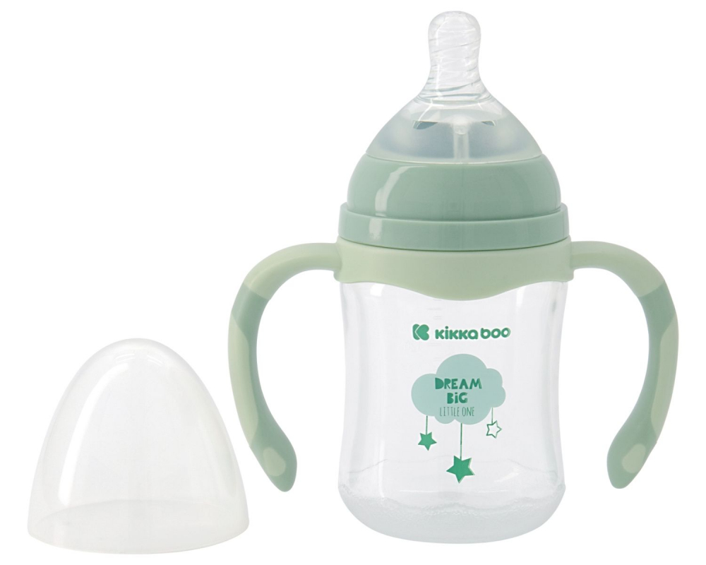 Biberon anti-colici 180ml kikkaboo mint rabbit