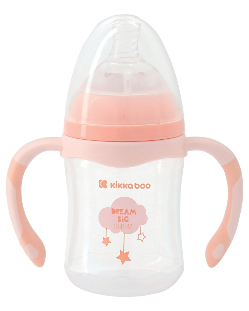 Biberon anti-colici 180ml kikkaboo peach cloud