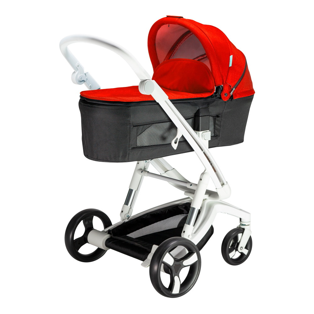 Carucior Bebumi Space Eco 2 in 1 Red cadru alb - 4 | YEO