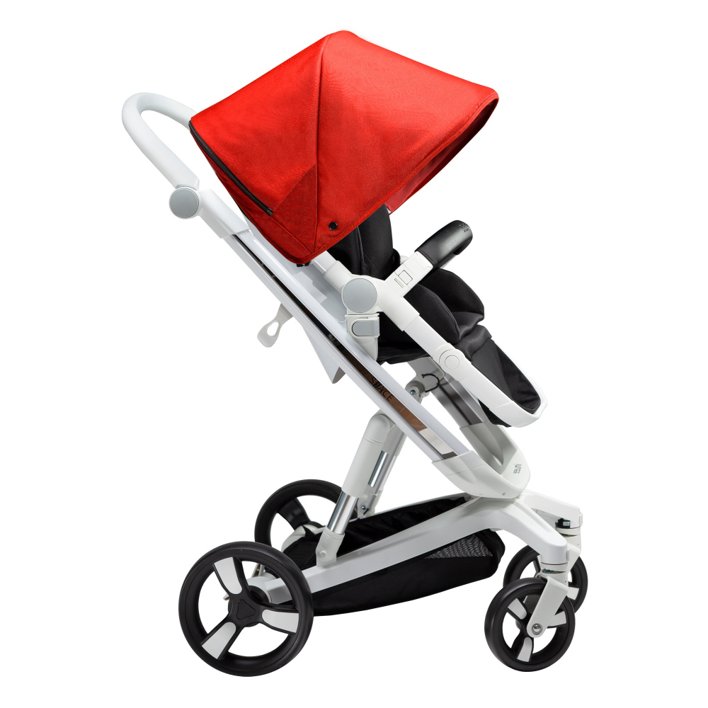 Carucior Bebumi Space Eco 2 in 1 Red cadru alb - 6