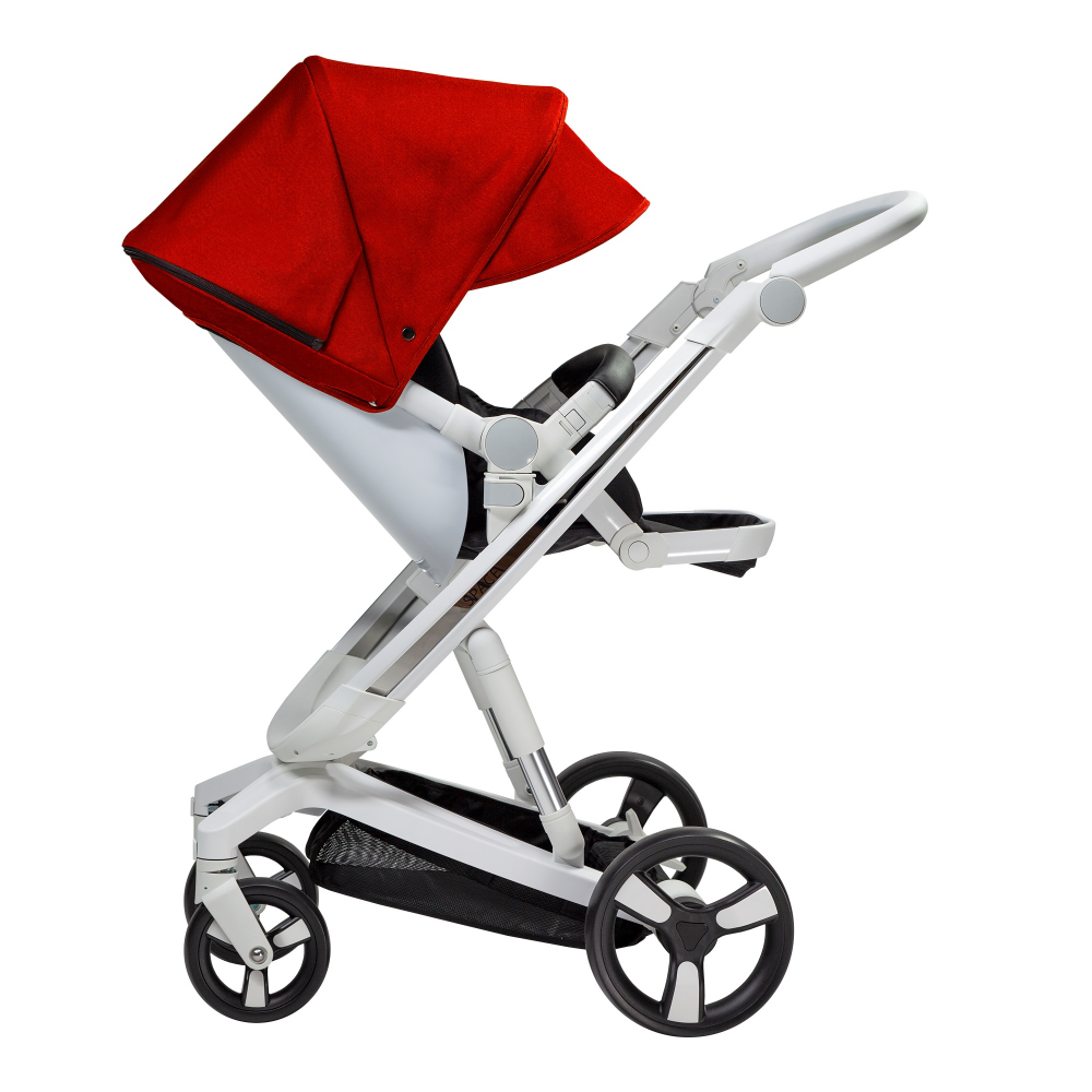 Carucior Bebumi Space Eco 2 in 1 Red cadru alb - 10