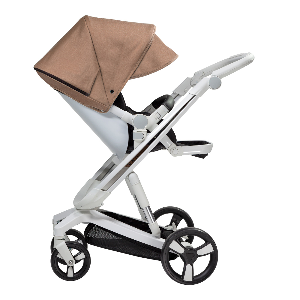 Carucior Bebumi Space 2 in 1 Gold cadru alb - 1 | YEO