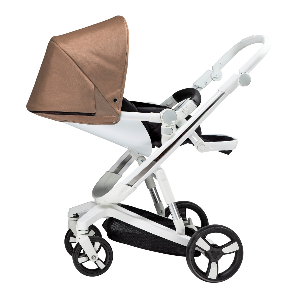 Carucior Bebumi Space 2 in 1 Gold cadru alb - 2 | YEO