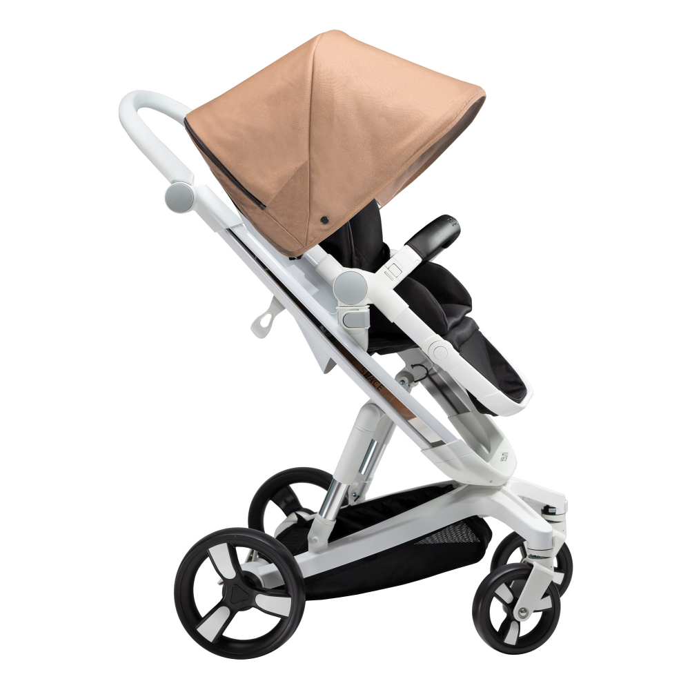 Carucior Bebumi Space Eco Gold cadru alb - 1 | YEO