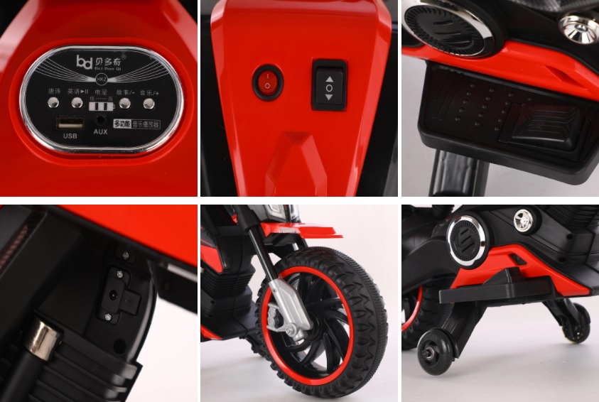 Motocicleta electrica 12V Nichiduta MTK Red - 6