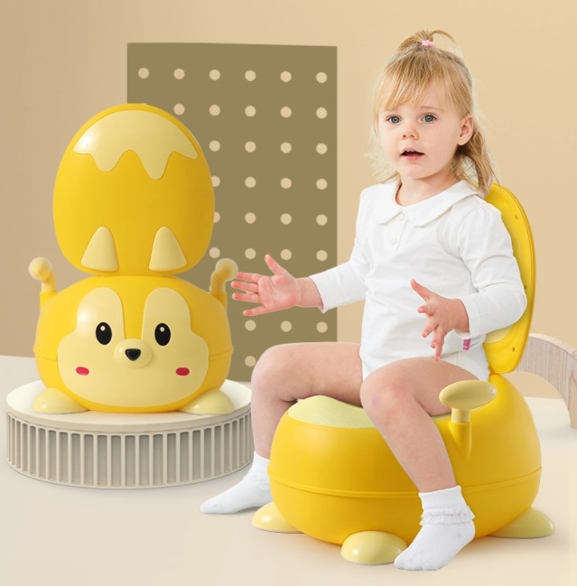 Olita 2 in 1 cu adaptor moale Little Mom Squirrel Yellow