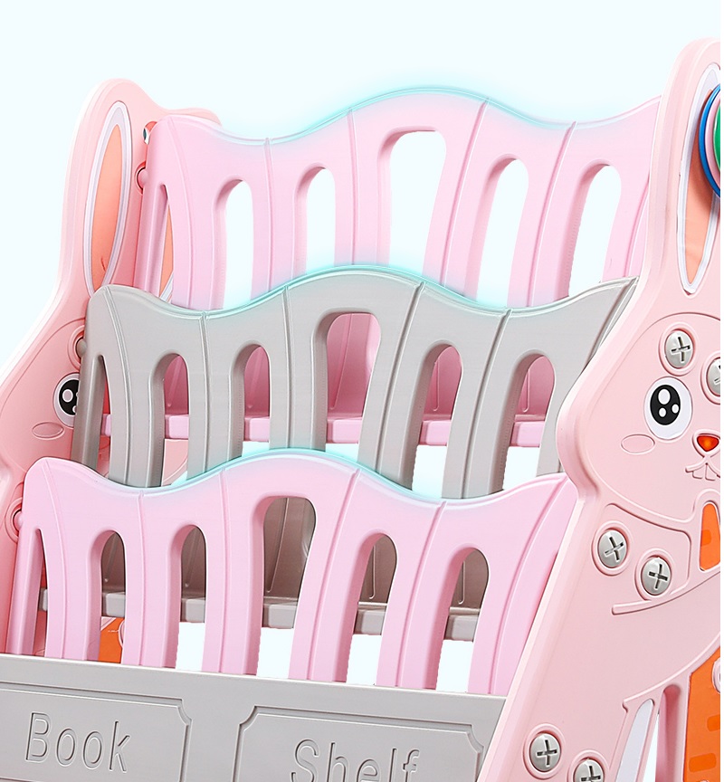 Organizator pentru carti si jucarii Nichiduta Rabbit Pink - 1 | YEO