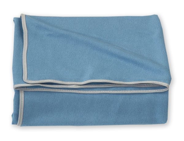 Paturica bebe tricotata bumbac 72 x 110cm Pure Blue - 3