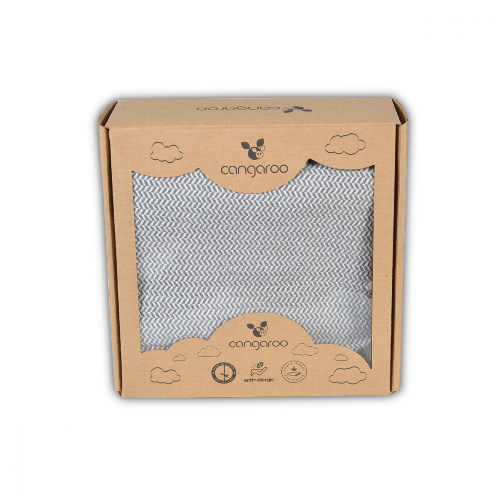 Paturica Bumbac Organic 23 Paturica din bumbac organic 100 Cangaroo Latte Ecru