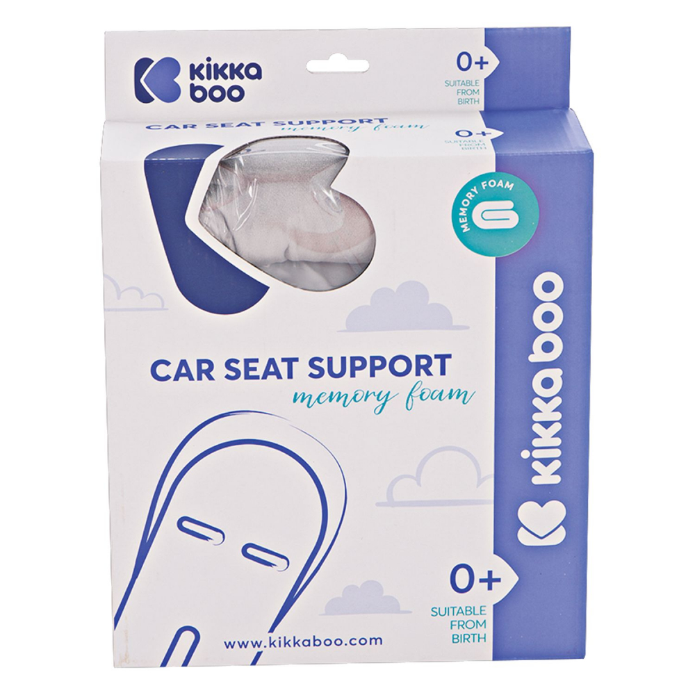 Perna reductor pentru scaun auto cu spuma memory velvet white