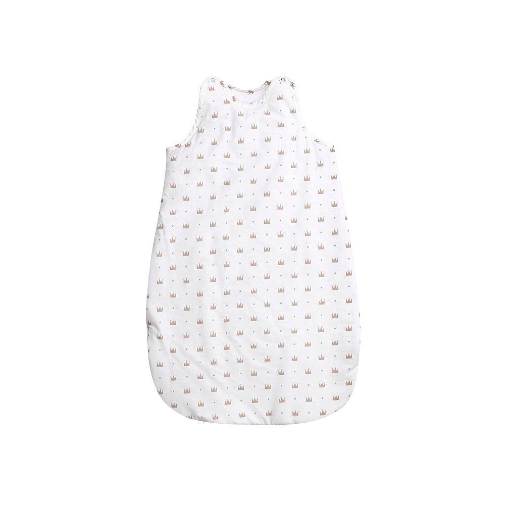 Sac de dormit de iarna 100 cm bumbac ranforce crowns white