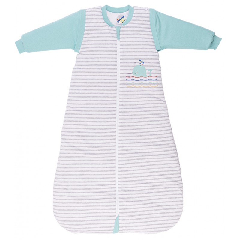 Sac de dormit reversibil cu maneca lunga detasabila nautical 3-6 ani 2.5 tog