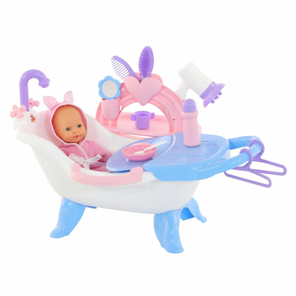 Set de baie pentru papusi cu bebelus Dolls Bath