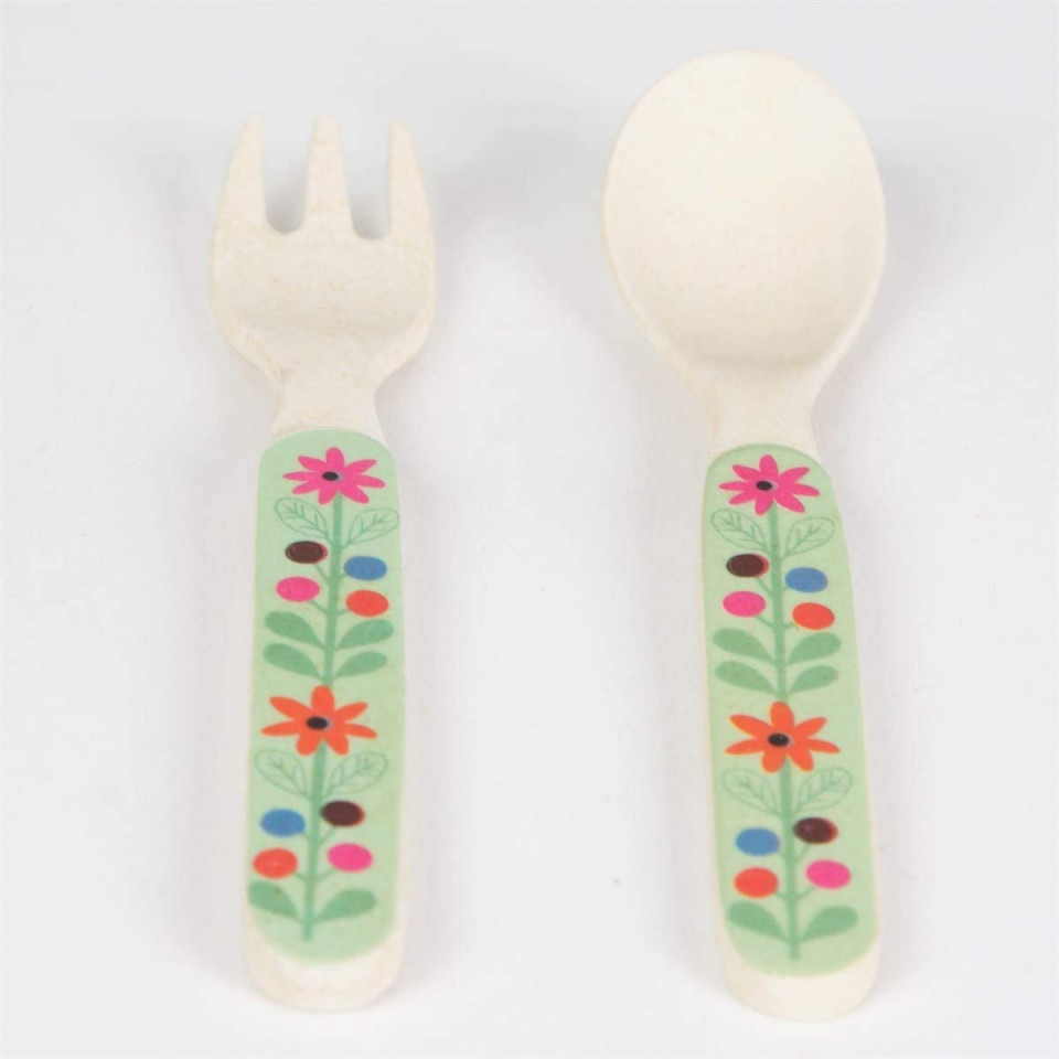 Set tacamuri din bambus woodland friends