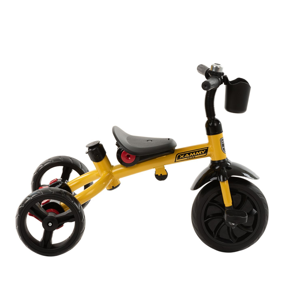 Tricicleta multifunctionala 3 in 1 xammy yellow 2020