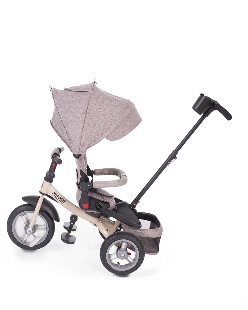 Tricicleta multifunctionala cu roti gonflabile premio air beige melange