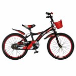 Bicicleta Rich Baby T2004C roata 20 C-Brake 7-10 ani negru/rosu
