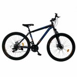 Bicicleta de munte Velors V2710A roata 27.5 frana disc 18 viteze negru/albastru/portocaliu