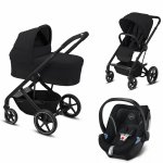 Carucior Cybex Balios S Lux 3 in 1 Cadru Negru Deep Black