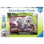Puzzle catei in valiza 100 piese