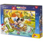 Puzzle de colorat maxi Mickey Mouse in jungla (60 piese)