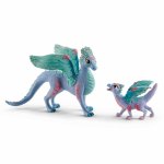 Figurina Zmeoaica impodobita cu flori si pui Schleich 70592