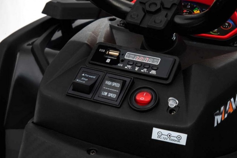 Atv electric cu roti din cauciuc 12V Nichiduta Hunter Pro Red - 4