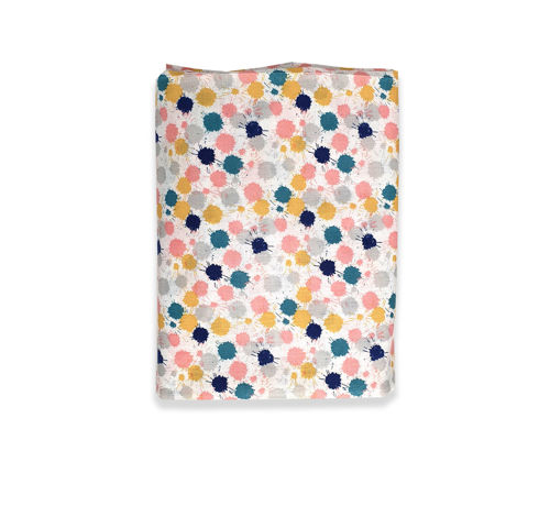 Cearceaf splash patut bebelus 60x107 cm cu elastic din bumbac