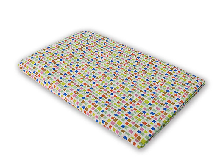 Cearceaf Mozaic KidsDecor cu elastic din bumbac 52x95 cm - 1
