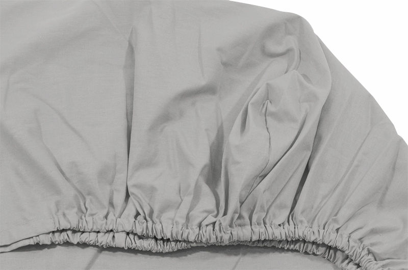 Cearceaf gri cu elastic pat tineret 80x190 cm