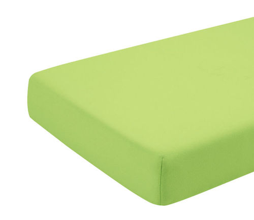 Cearceaf verde KidsDecor cu elastic din bumbac 70x110 cm