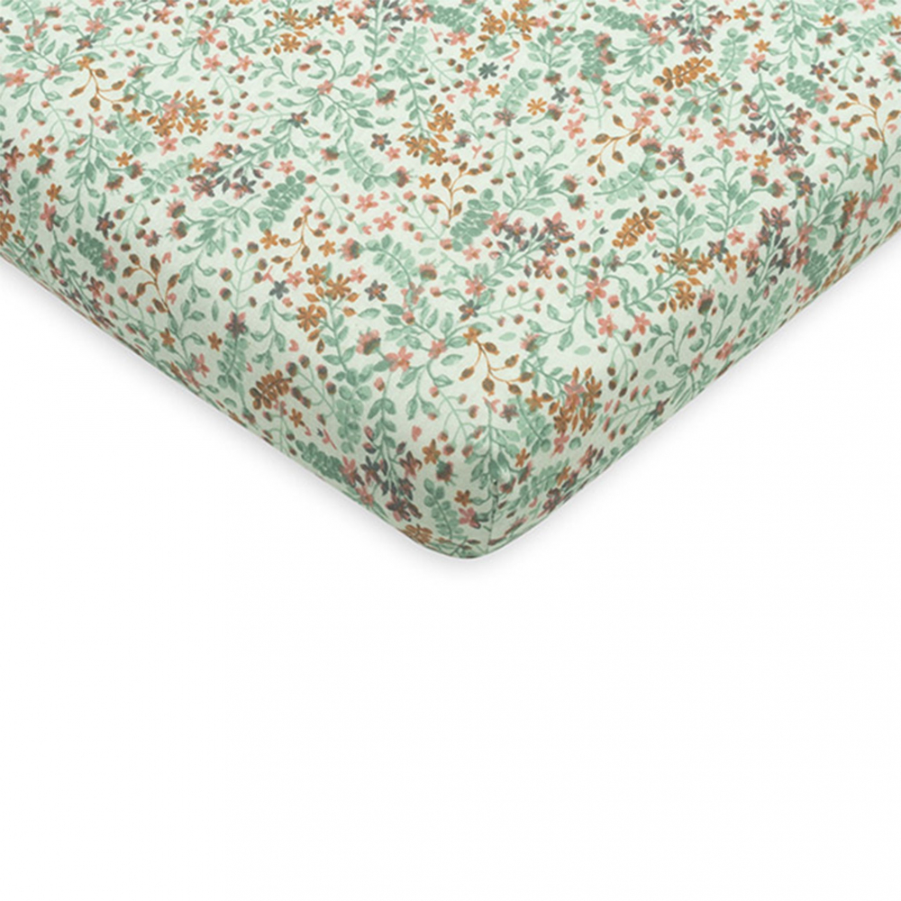 Cearsaf cu elastic jollein 60x120 cm bloom