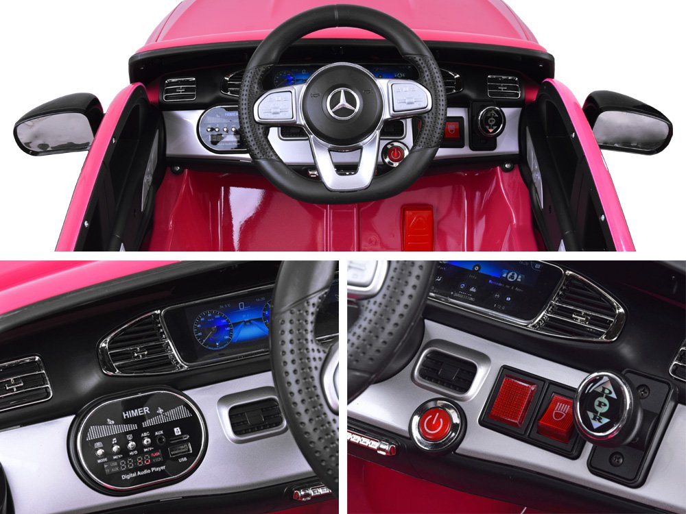 Masinuta electrica cu roti din cauciuc Mercedes GLE 450 AMG Red - 9