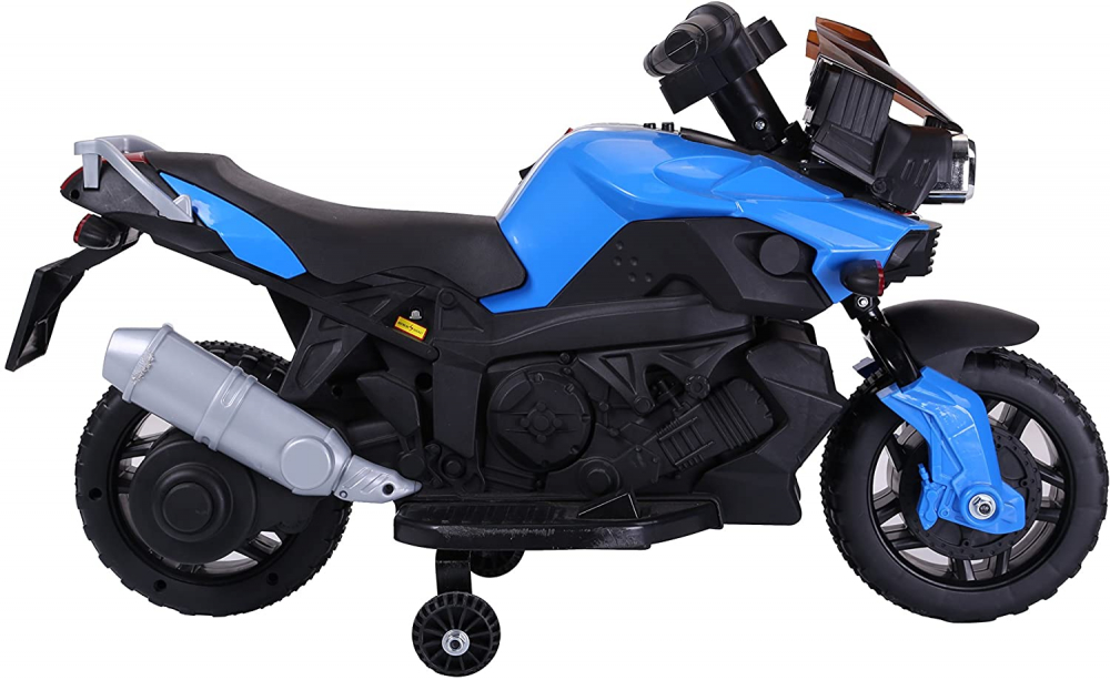 Motocicleta electrica Nichiduta Sport 6V cu roti ajutatoare Blue - 1