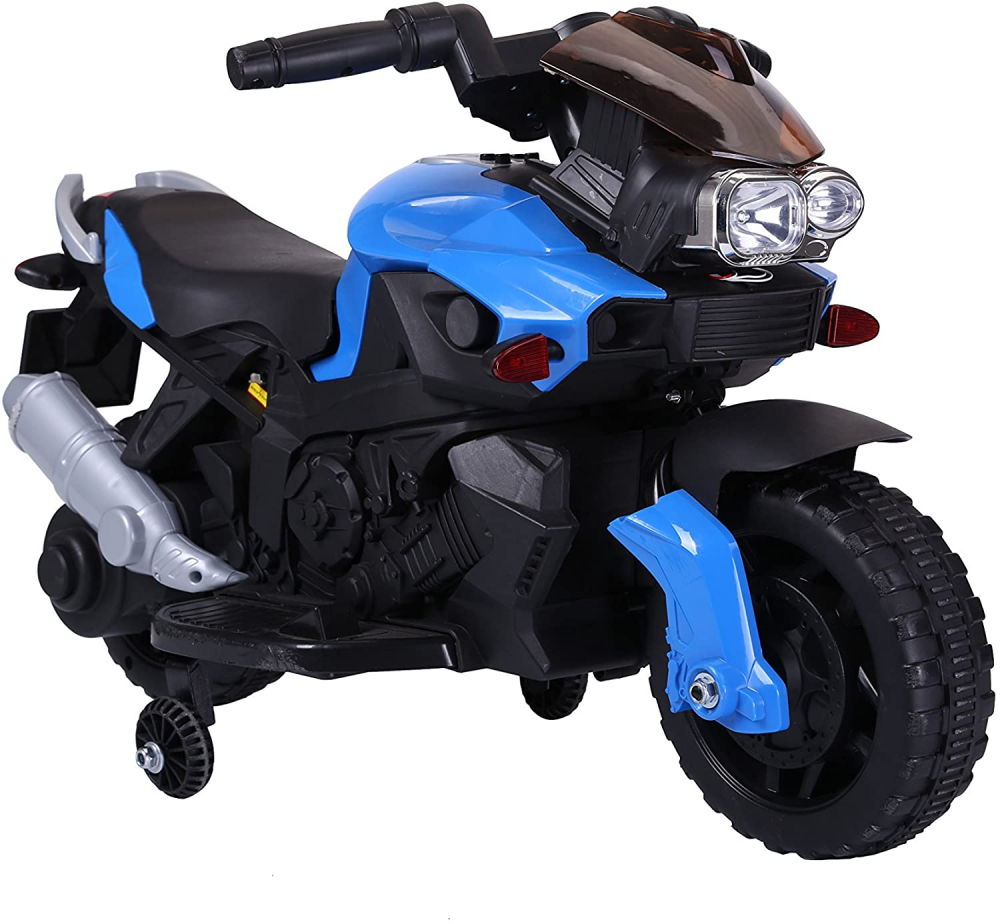 Motocicleta electrica Nichiduta Sport 6V cu roti ajutatoare Blue - 3