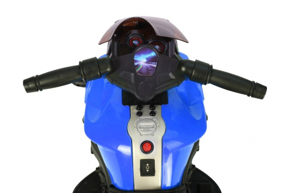 Motocicleta electrica Nichiduta Sport 6V cu roti ajutatoare Blue - 5