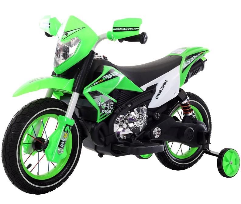 Motocicleta electrica cu roti gonflabile Nichiduta Super Moto Green - 5